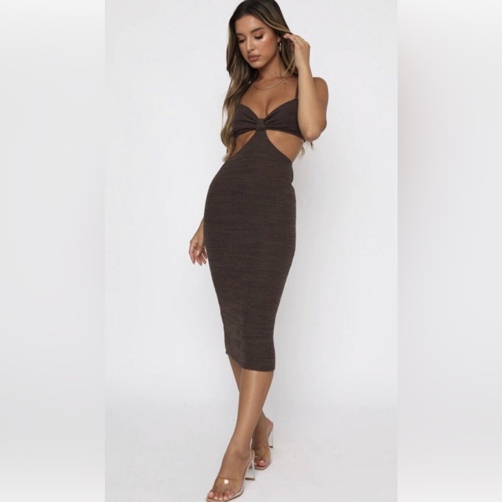 WhiteFoxBoutique Level Headed Midi Dress Size XS Never Worn